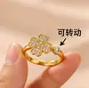 Anillo Giratorio de Plata Tailandesa para Alivio de la Ansiedad, Anillo para el Dedo Índice con Múltiples Círculos y Cuentas de la Suerte, Moda Estilo Coreano, Regalo de Moda para Mejores Amigos