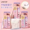 Pinzas Doradas Antiadherentes LMLTOP para Pestañas, Pinza Antiadherente para Pestañas, Herramienta Auxiliar para Extensión de Pestañas Postizas Y079