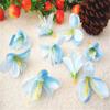 Tocado de joyería DIY con forma de triángulo de orquídea, decoración de escritorio, orquídea triangular de 6 pétalos, decoración pastoral para el hogar, flor