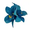 Novo Acessório de Cabelo Flor de Orquídea Dupla Estilo Boêmio Flor de Cabeça para Férias na Praia Acessórios de Cabelo com Flor Artificial Presilha Lateral para Mulheres