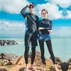Traje de buceo Corea del Sur mujer manga larga traje de baño medusa dividido protección solar adelgazante traje de snorkel traje de baño