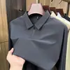Moletom Casual de Negócios Solto com Gola Lapela de Manga Longa Protetor Solar Antibacteriano Mais Vendido para Outono e Primavera para Homens de Meia-Idade e Idosos