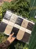 Calcetines de Algodón de Media Pantorrilla de Moda para Otoño e Invierno, Estilo Básico a Rayas, Combinación de Colores Versátil