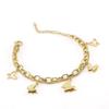Pulsera de Doble Cadena de Acero Inoxidable 18K Transfronteriza con Mariposa Diseño Nicho Europeo y Americano Acero Titanio Pulsera de Amor es Pulsera