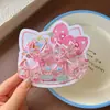 Ligas para el Cabello de Niña Kuromi Dibujo Animado Cuerdas de Cabello Coloridas para Niños, Alta Elasticidad, Gomas Elásticas No Dañinas, Accesorios para el Cabello