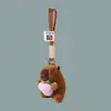 Lindo Llavero de Peluche de Capibara Colgante de Capibara Pequeño Colgante para Mochila de Estudiante Pequeño Regalo Venta al por Mayor Boutique