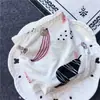 [80-120] 524 Seda de Hielo estampado lindo tiro bajo bolsa de ropa interior para mujer cadera con taladro ropa interior para mujer tiro bajo