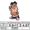 Parche de Tela Bordado Parche Bordado de Computadora de Doraemon Accesorios para Ropa Infantil Oso de Dibujos Animados Pegamento Posterior Parche Termoadhesivo Aplique Insignia
