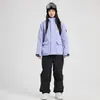 2024 Nuevo Traje de Esquí Impermeable a Prueba de Viento Cálido Traje de Esquí para Hombres y Mujeres Snowboard Doble Tabla Moda Traje de Esquí para Pareja