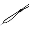 Cuerda de collar ajustable anudada plana gruesa alargada roja y negra hecha a mano Cordón de collar con colgante de cuerda roja étnica