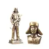 Estatua de Figura Lei Feng de Latón Puro Adorno de Escritorio Oficina Retrato de Cabeza de Lei Feng Pieza de Decoración Pequeña para Sala de Estar del Hogar