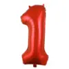 Globo digital de aluminio grande de 40 pulgadas independiente transfronterizo versión de EE. UU. cuerpo delgado Globo digital Decoración de fiesta de Amazon