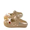 Zapatillas Retro Dulces Geniales Mary Jane de Lujo Ámbar Mariposa de Punta Cerrada, Zuecos Frescos Versátiles de Verano EVA