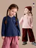 Ropa para Niños Tongbei 2026 Invierno Nuevo Versátil Camiseta para Niños con Media Cremallera Cuello Alto, Bloques de Color, Top Casual Cálido