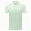 Camisa Polo Waffle de Lótus Antibacteriana 7A para Homem, Verão Seda de Gelo Secagem Rápida Proteção Solar Casual de Negócios Manga Curta Camisa de Trabalho
