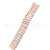 Correa de Acero Sólido Adecuada para 22 mm Samsung Huawei Universal Cabeza Plana Ropa de Trabajo Hebilla Magnética Correa de Acero Suministro Transfronterizo
