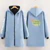 Macacão Quente Forrado com Fleece de Inverno, Anti-Manchas, Impermeável, Higiene e Limpeza, Mangas Espessas com Letras, Roupa de Trabalho para Restauração e Cozinha, Logotipo