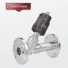Pittsburgh Btb Aço Inoxidável de Alto Padrão 304/316/316L Válvula Angular Pneumática com Flange Assento em Y Resistente a Altas Temperaturas à Prova de Explosão Vapor