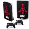 Pegatina para Consola de Videojuegos PS5 con Lector de CD, Pegatina Genial para Consola, Película Protectora, Pegatina con Temática de Marvel, Protección Ambiental Sin Pegamento