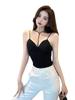 Camisola sexy de seda helada n.° 570 para mujer, con base interior y almohadilla para el pecho, ropa interior de verano para exteriores.