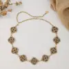 Nueva Cadena de Cintura Metálica de Moda Europea y Americana para Mujer, Estilo Étnico Bohemio Vintage, Combinada con Cinturón de Falda