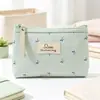 Bolsa de almacenamiento de lona floral artística, monedero con cremallera, neceser portátil, disponible para venta al por mayor en unidades individuales