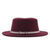 AliExpress deseja Amazon ebay novo chapéu de casais masculinos e femininos flat top flat brimmed chapéu de lã Jazz chapéu