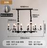 Candelabro de Velas Francés Luz Principal de Sala de Estar Escalera Cristal Luz de Comedor 2025 Nuevo Blanco Retro Lámparas de Dormitorio