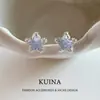 Pendientes de Estrella de Mar Azul Super Brillantes para Mujer, Broche de Plata de Ley, Pendientes de Cristal, Nuevas Explosiones 2025, Accesorios de Oreja Únicos de Alta Gama