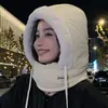 Gorro de Invierno Noreste Estilo Lei Feng con Máscara Integrada a Prueba de Viento y Frío, Engrosado para Montar Bicicletas Eléctricas, Gorro a Prueba de Viento para Hombres y Mujeres