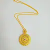 Tienda de Oro Mismo Estilo Colgante Brújula de los Ocho Tesoros Ruyi de Filigrana Giratorio, Color Duradero, Joyería Colgante de Moda Vintage