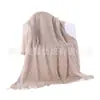 Manta de sofá estilo nórdico transfronteriza, manta pequeña tejida, manta para siesta con aire acondicionado, camino de cama para casa de huéspedes, banderín de cama con patrón geométrico