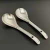 Cuchara de Arroz de Acero Inoxidable para Uso Doméstico, Anti-quemaduras Antiadherente Grande para Servir Arroz, Al por Mayor