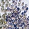 [Nube fría] Pintura de tinta dorada teñida de 10 mm con grietas de hielo, cuentas redondas sueltas, material de joyería para pulseras y collares de cuentas.