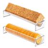 Bandeja Retangular Acrílica Transfronteiriça Prateleira para Biscoitos Bandeja para Armazenamento de Alimentos e Lanches Restaurante Festa Suporte para Exposição de Biscoitos