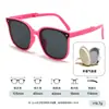 Gafas de Sol Plegables para Niños para Verano, Gama Alta, Guardables, con Protección Solar y Anti-UV para Bebés Niños y Niñas al Salir a la Calle