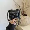 Bolsas de Niña para Otoño e Invierno, Nuevo Lujo Accesible, Celebridad, Niñas, Cadena, Diamante, Mini Caja, Pequeña Fragancia, Bolso Cruzado