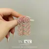 Pendientes de Borla Exagerados en Forma de Gota de Agua de Lujo Ligero y de Gama Alta para Mujer Nuevos Pendientes de Banquete Super Brillantes de Gama Alta