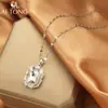Aitong Joias Novo Colar Quadrado de Diamante Colar Casual Personalizado Colar para Clavícula Feminina Acessórios Populares Colar