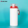 Impressão por Transferência Criativa 600ml Capa Cor Transparente Garrafa de Água Esportiva Portátil Revestimento por Sublimação Garrafa de Água Esportiva Branca