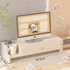 Soporte de altura ajustable para computadora, herramienta de almacenamiento de escritorio para oficina, soporte de apoyo para laptop para el hogar, estante de colocación de monitor para estación de trabajo