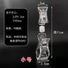 Clip de doble cabeza Clip transparente Soporte vertical para etiquetas de precio Restaurante Restaurante de Hot Pot Tarjeta de visualización de precios de platos Clip para anuncios POP