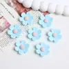 Patches Flor de Seis Pétalas Coloridos Acessórios de Resina DIY Capa de Celular Feita à Mão Materiais para Presilha de Cabelo com Cola de Creme