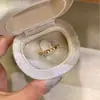 Anillo Redondo con Junta de Bambú Chapado en Oro Real Libro Rojo Pequeño para Mujer Abierto Ajustable Diseño Retro INS Sensación de Alta Gama Dropshipping