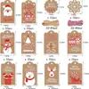 Etiquetas de Natal de Papel Kraft Amazon 120 Peças com Corda de Juta, Marcadores de Página de Cartão Branco, Etiquetas Artesanais para Lanches