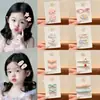 Pinzas para el pelo dulces y lindas para niños, accesorios para el pelo de dibujos animados con lazo para niñas, pinzas versátiles para el flequillo lateral para niñas pequeñas