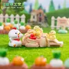 Paisaje en miniatura, granja de jardín de pollitos creativos y adorables, accesorios decorativos DIY, jardinería con musgo, paisajismo, adornos pequeños
