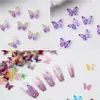 Arte de Uñas Lazo Pequeño 3D Colorido Mini Lámina de Resina Mariposa Pedrería Estilo Mixto Calcomanía para Uñas Decoración Paquete de Materiales con Pedrería