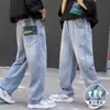 Pantalones Vaqueros Finos de Verano para Niños, Jeans de Papá Ultra Suaves de Tencel, Pantalones Largos Casuales Versátiles, Elegantes Pantalones Harem