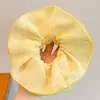 Scrunchie floral extra grande para mulheres, elástico de cabelo de alta qualidade, elástico para rabo de cavalo, elástico para coque, acessório de cabelo